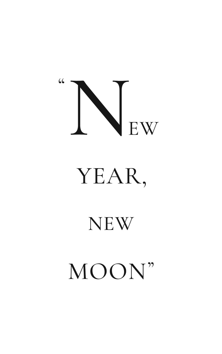 New year, new moon quote